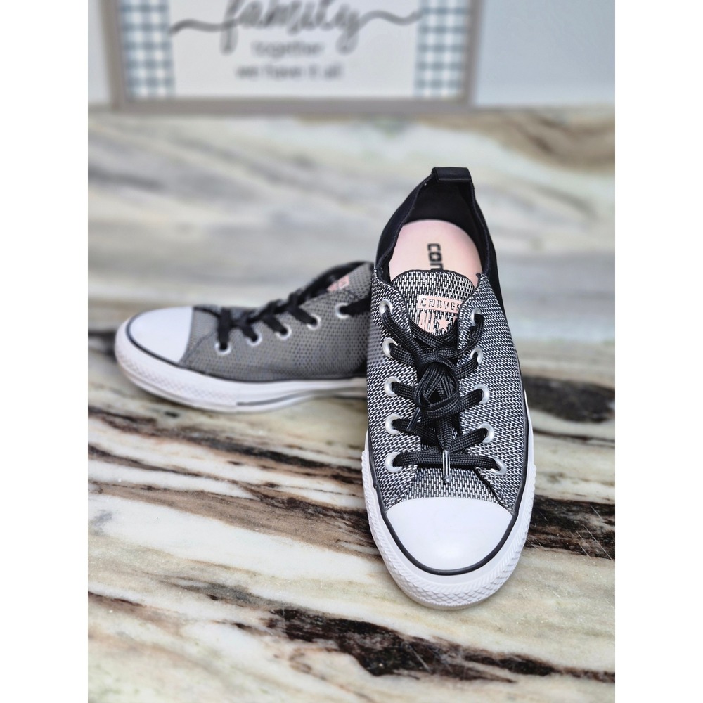 Converse Chuck Taylor All Star Madison Black White Woven Sneakers Womens 7